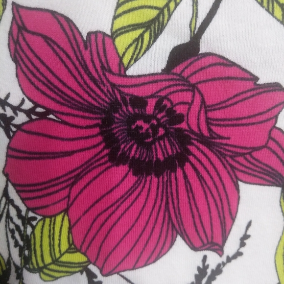 All Over Flower Print Cotton Blend Sweater - Picture 13 of 14